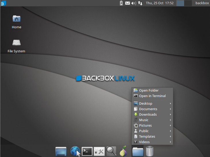 Backbox Linux Desktop