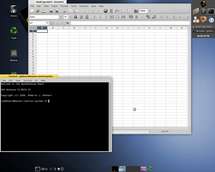 OS4 OpenLinux Project Desktop